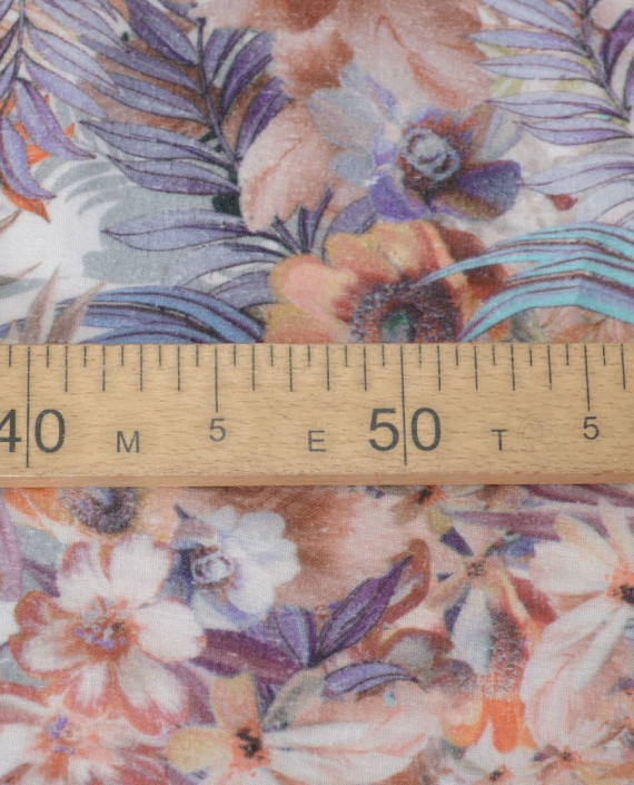Ткань Хлопок Рубашечный 1518 цвет разноцветный цветочный картинка 1
