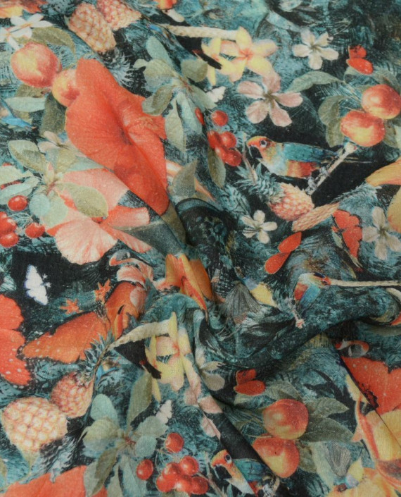 Ткань Хлопок Рубашечный 1521 цвет разноцветный цветочный картинка
