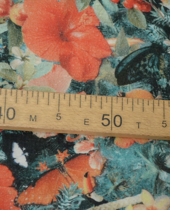 Ткань Хлопок Рубашечный 1521 цвет разноцветный цветочный картинка 1