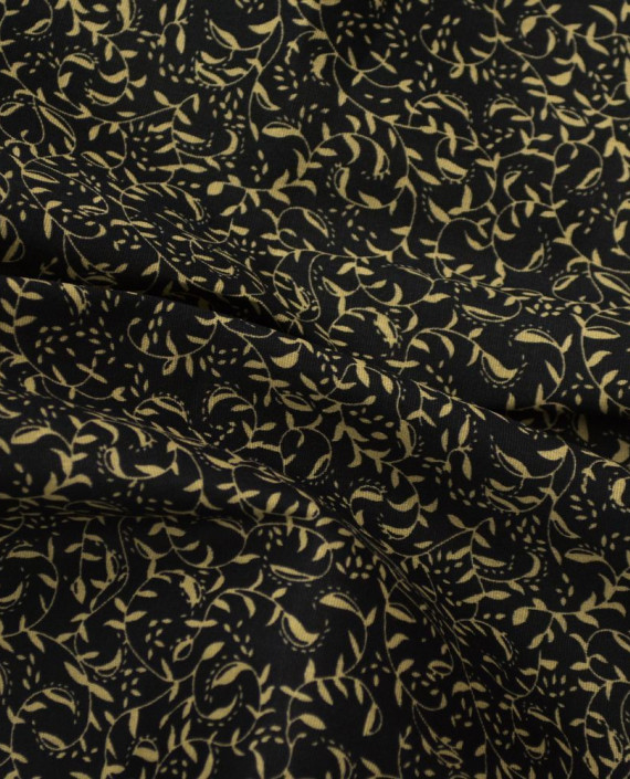 Ткань Хлопок Рубашечный 1538 цвет черный абстрактный картинка