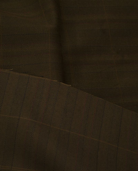 Ткань Хлопок Костюмный 1567 цвет коричневый картинка 2