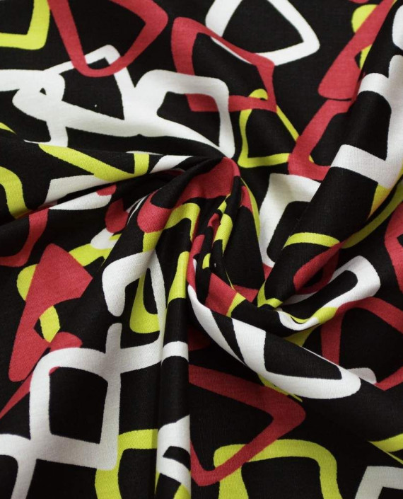 Ткань Хлопок Рубашечно-костюмный 1608 цвет разноцветный геометрический картинка