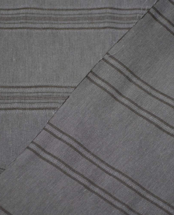 Ткань Хлопок Рубашечно-костюмный 1623 цвет серый в полоску картинка 1