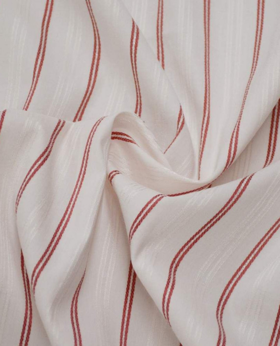 Ткань Хлопок Рубашечный 1630 цвет белый в полоску картинка