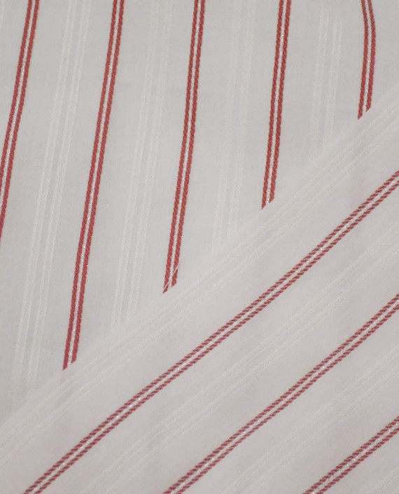 Ткань Хлопок Рубашечный 1630 цвет белый в полоску картинка 2