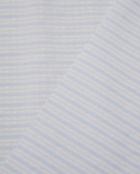 Ткань Хлопок Рубашечный 1635 цвет белый в полоску картинка 1