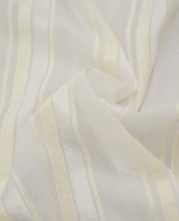 Последний отрез-1м Ткань Хлопок Рубашечный  11638 цвет белый в полоску картинка