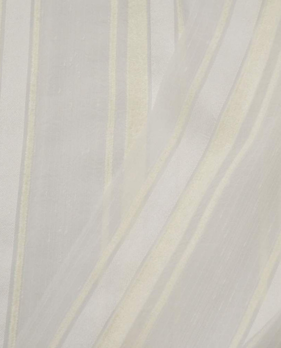 Ткань Хлопок Рубашечный 1638 цвет белый в полоску картинка 1