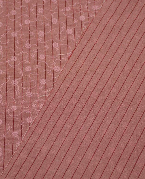 Ткань Хлопок Рубашечный 1639 цвет бордовый в горошек картинка 2