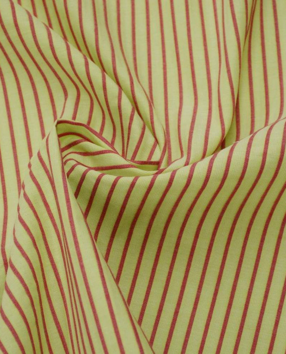 Ткань Хлопок Рубашечный 1640 цвет желтый в полоску картинка