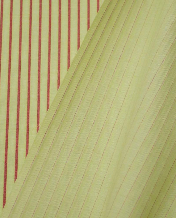 Ткань Хлопок Рубашечный 1640 цвет желтый в полоску картинка 2