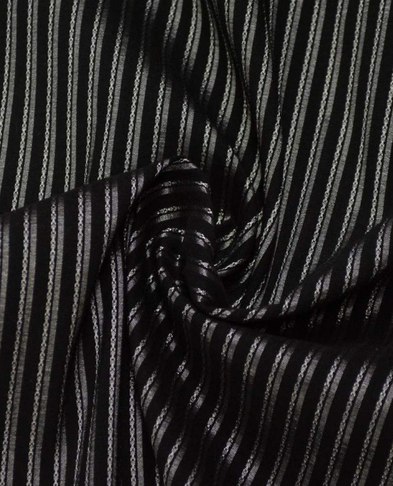 Ткань Хлопок Рубашечный 1641 цвет серый в полоску картинка