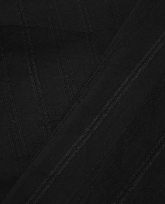 Ткань Хлопок Рубашечный 1642 цвет черный картинка 2