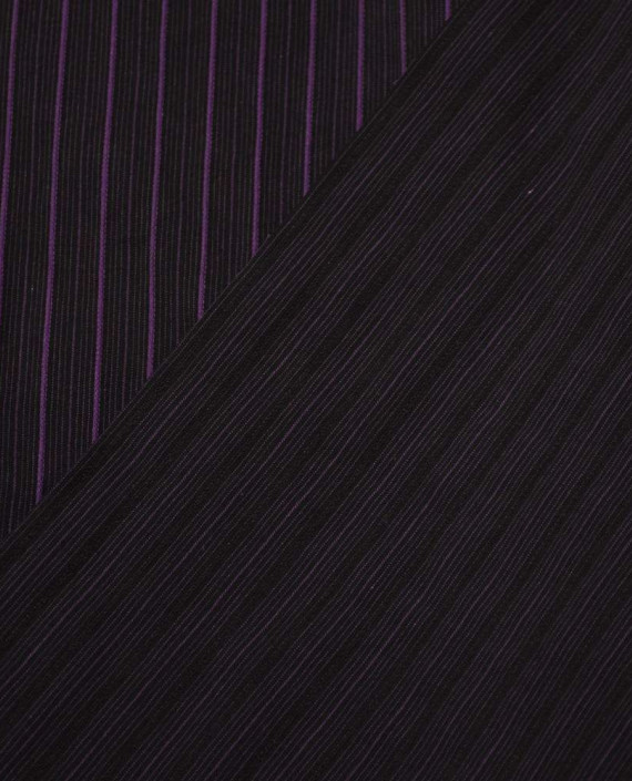 Ткань Хлопок Рубашечный 1644 цвет фиолетовый в полоску картинка 1