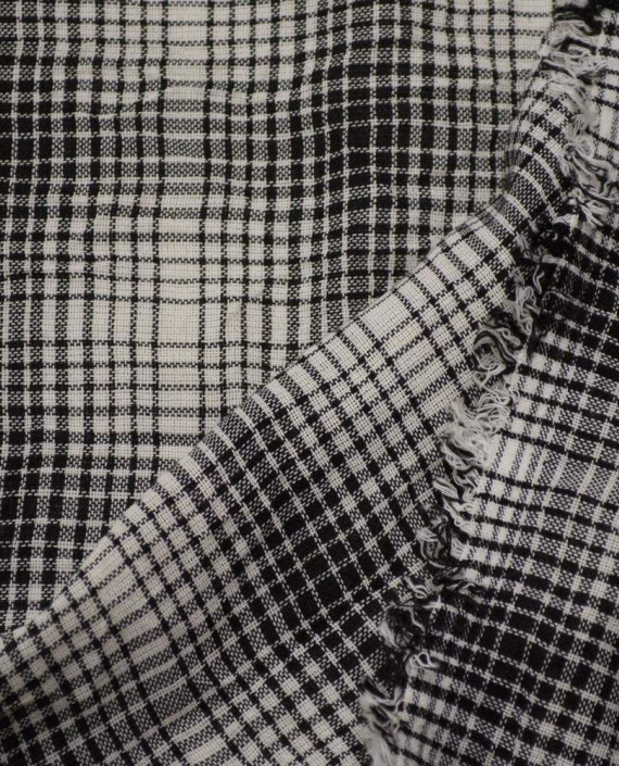 Ткань Хлопок Рубашечно-костюмный 1646 цвет серый в клетку картинка 2
