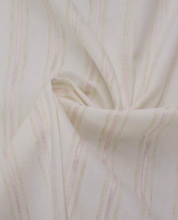 Ткань Хлопок Рубашечный 1648 цвет белый в полоску картинка