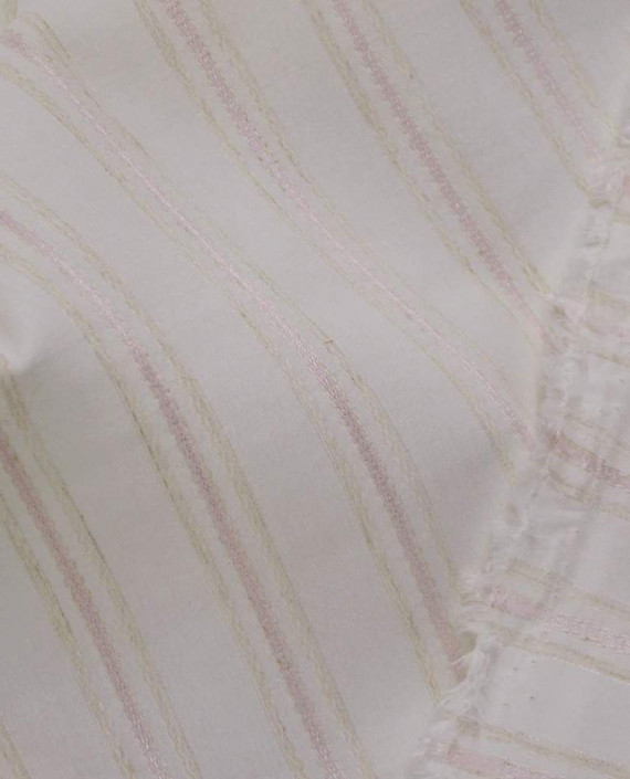 Ткань Хлопок Рубашечный 1648 цвет белый в полоску картинка 1