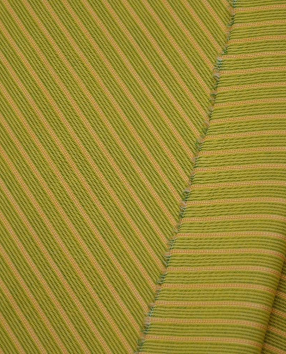 Ткань Хлопок Рубашечный 1649 цвет желтый в полоску картинка 2