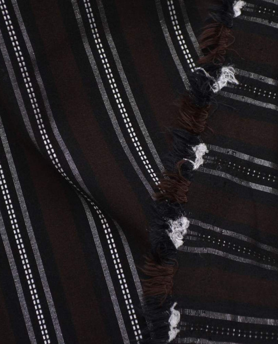 Ткань Хлопок Рубашечный 1652 цвет черный в полоску картинка 2