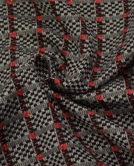 Ткань Хлопок Рубашечно-костюмный 1655 цвет серый в полоску картинка