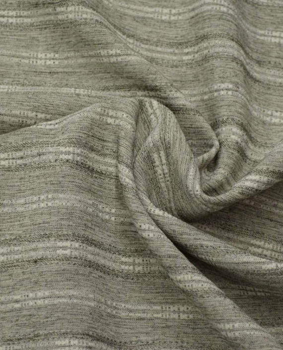 Ткань Хлопок Костюмный 1670 цвет серый в полоску картинка