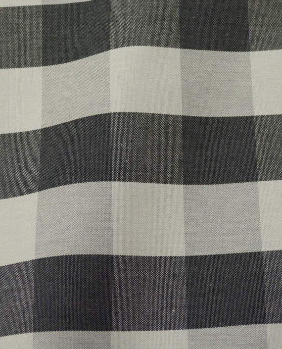 Ткань Хлопок Костюмный 1677 цвет серый в клетку картинка