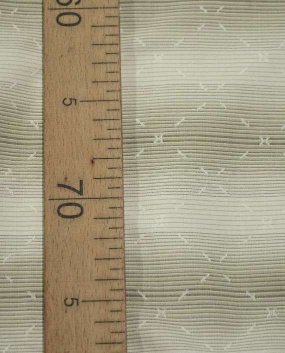 Ткань Хлопок Рубашечный 1694 цвет бежевый в полоску картинка 2