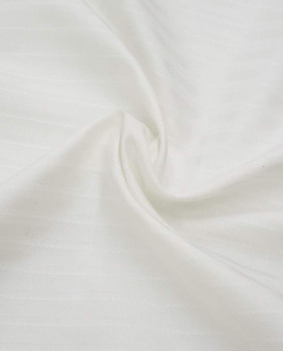 Ткань Хлопок Рубашечный 1698 цвет белый в полоску картинка