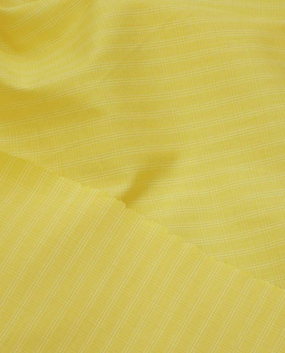 Ткань Хлопок Рубашечный 1703 цвет желтый картинка 2