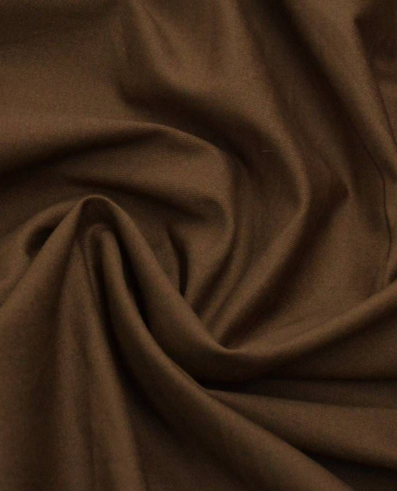 Ткань Хлопок Костюмный 1731 цвет коричневый картинка