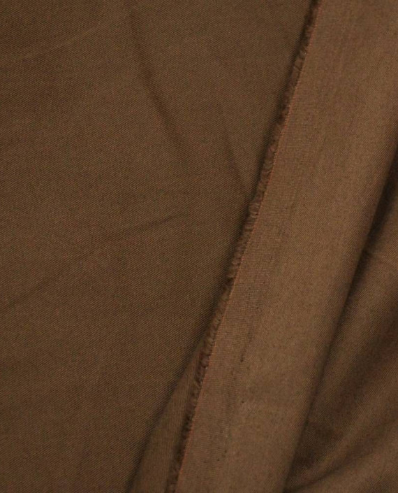 Ткань Хлопок Костюмный 1731 цвет коричневый картинка 2