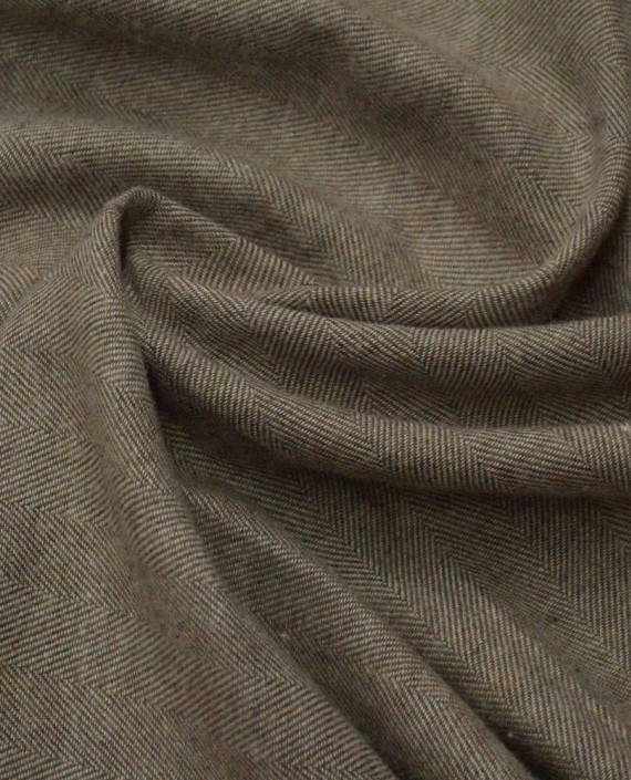 Ткань Хлопок Костюмно-рубашечный 1771 цвет коричневый картинка