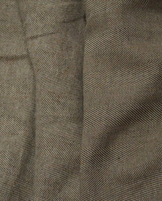 Ткань Хлопок Костюмно-рубашечный 1771 цвет коричневый картинка 1