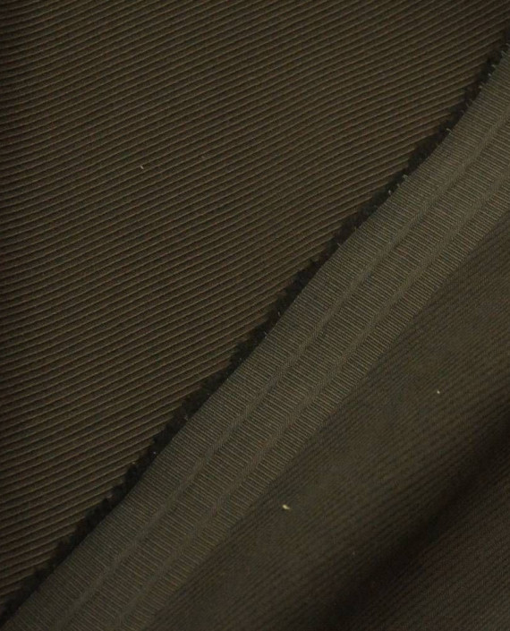 Ткань Хлопок Костюмный 1809 цвет коричневый в полоску картинка 1