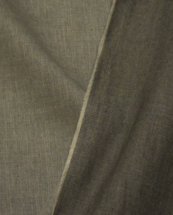 Ткань Хлопок Костюмный 1818 цвет хаки картинка 2