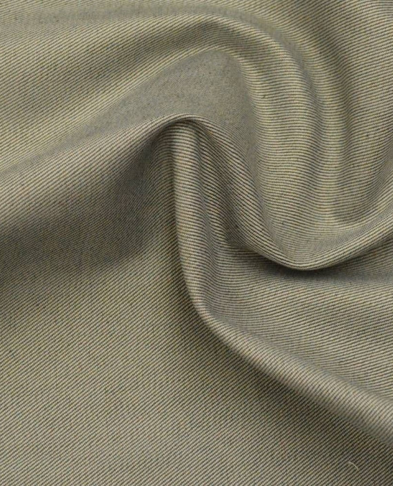 Ткань Хлопок Костюмный 1820 цвет хаки картинка 1