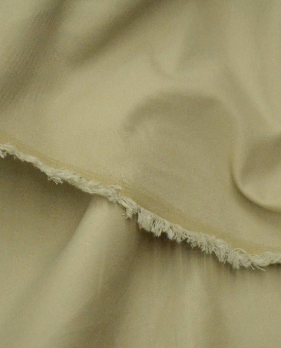 Ткань Хлопок Костюмно-рубашечный 1860 цвет бежевый картинка 2