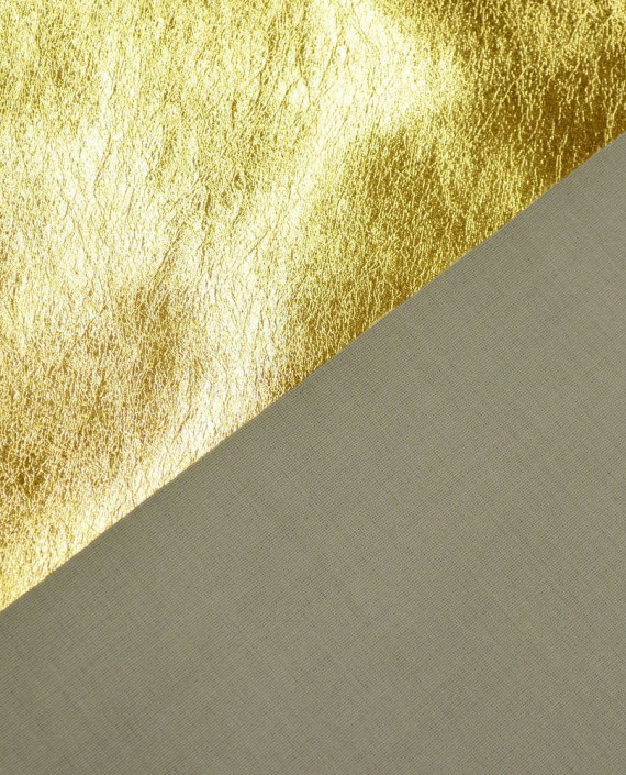 Ткань Искусственная Кожа 303 цвет золотой картинка 1