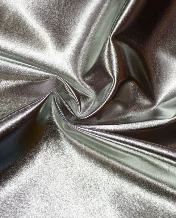 Ткань Искусственная Кожа 304 цвет серебро картинка