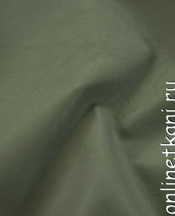 Ткань Искусственная кожа 199 цвет зеленый картинка
