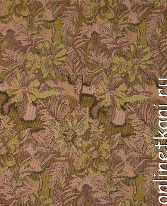 Ткань Китайский шелк  0085 цвет бежевый цветочный картинка
