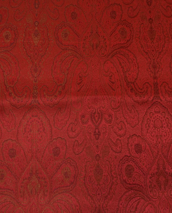 Китайский Шелк 0186 цвет красный цветочный картинка