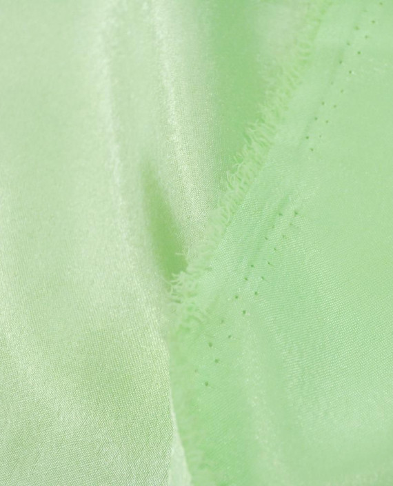 Ткань Креп-сатин "Светло-зеленый" 0011 цвет зеленый картинка 2