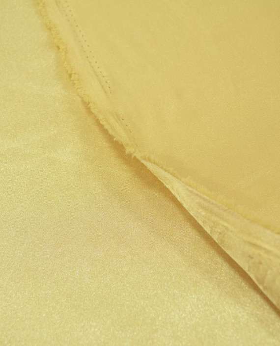Ткань Креп-сатин "Золото" 0015 цвет желтый картинка 2