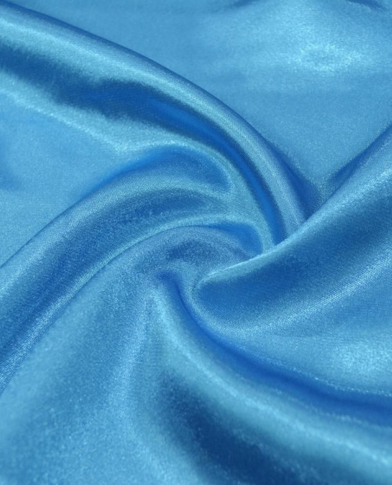 Ткань Креп-сатин "Лазурный" 0020 цвет голубой картинка