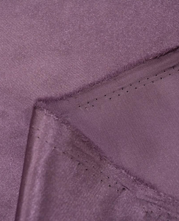 Ткань Креп-сатин "Баклажан" 0013 цвет фиолетовый картинка 2