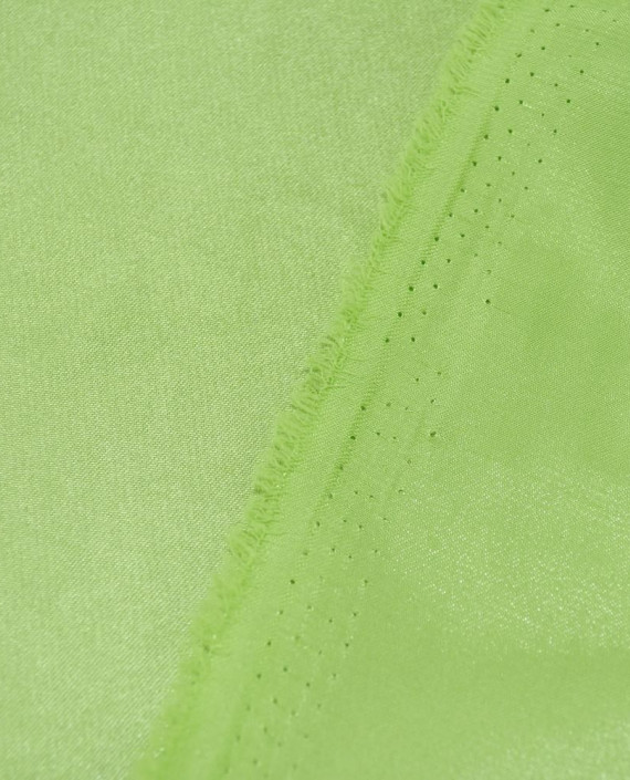 Ткань Креп-сатин "Салатовый" 0026 цвет зеленый картинка 2