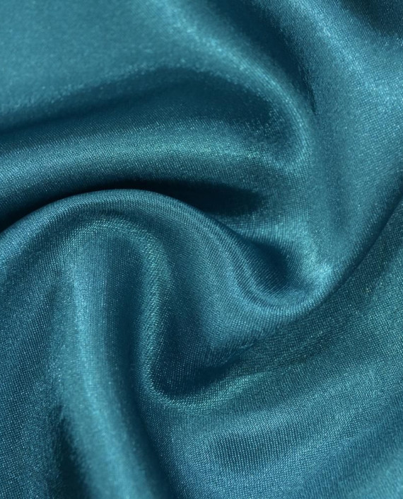Ткань Креп-сатин "Зелено-Морской" 0031 цвет бирюзовый картинка