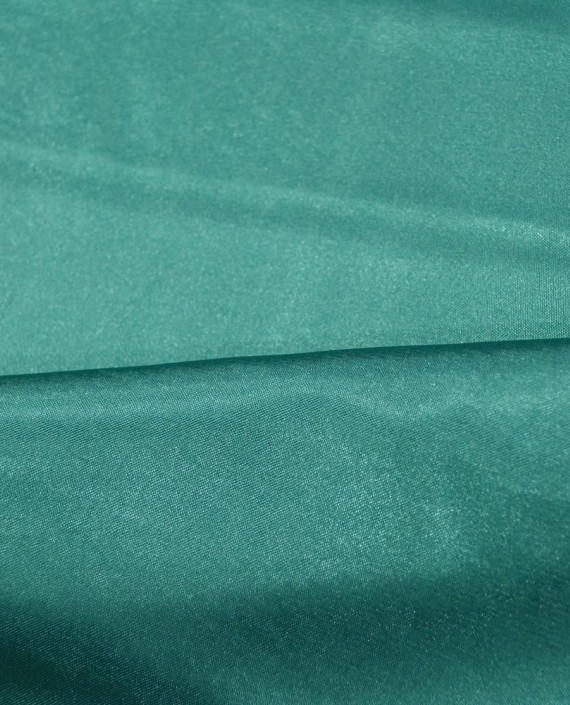 Ткань Креп-сатин "Бирюзовый" 0034 цвет бирюзовый картинка 1