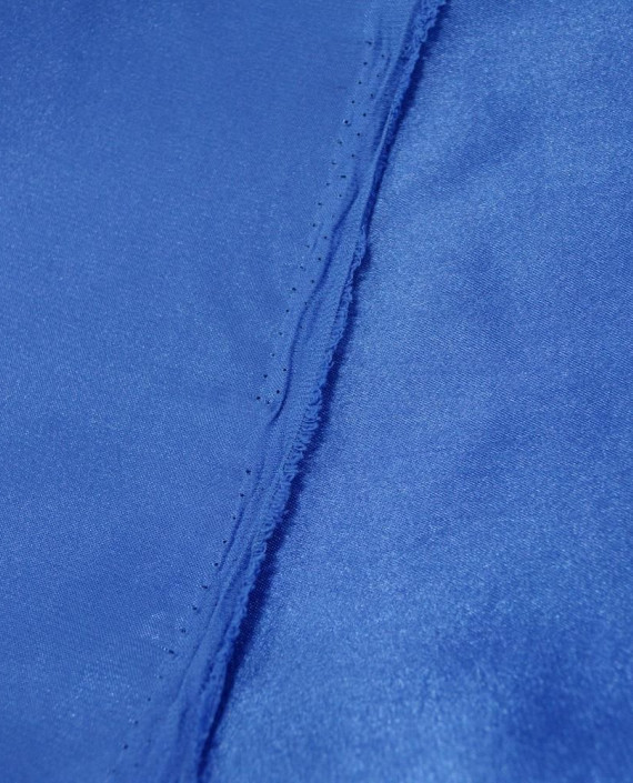 Ткань Креп-сатин "Васильковый" 0021 цвет синий картинка 2